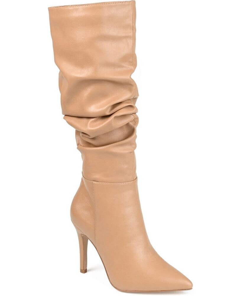 Wide calf hot sale ruched boots