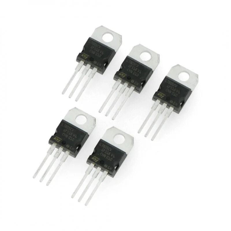 Linear voltage regulator 5V L7805CV - THT TO220 - 5 pcs.