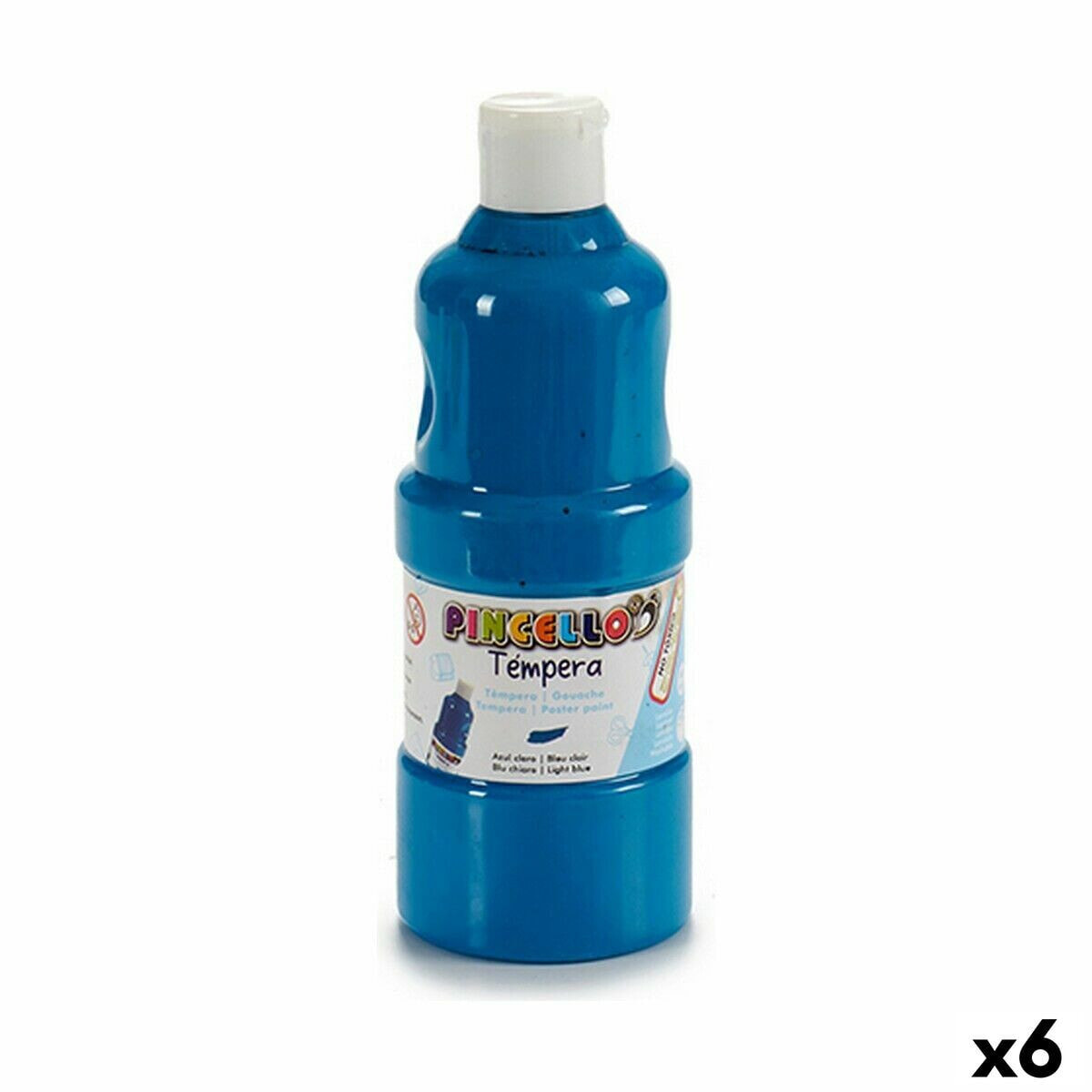 Tempera Light Blue 400 ml (6 Units)