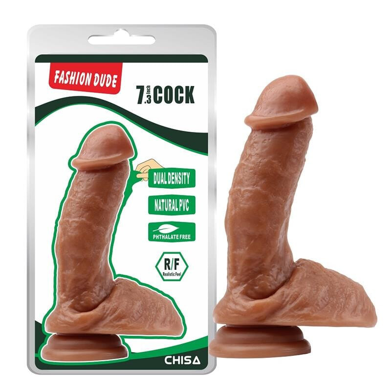 Фаллоимитатор CHISA Dildo Dual Density Fashion Dude 18.5 x 4.3 cm Latin