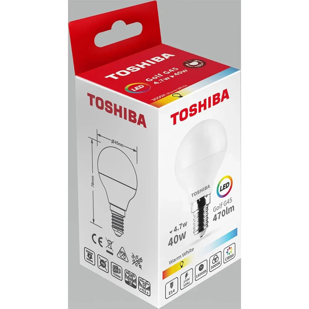 TOSHIBA 384785 G45 E14 5W led bulb