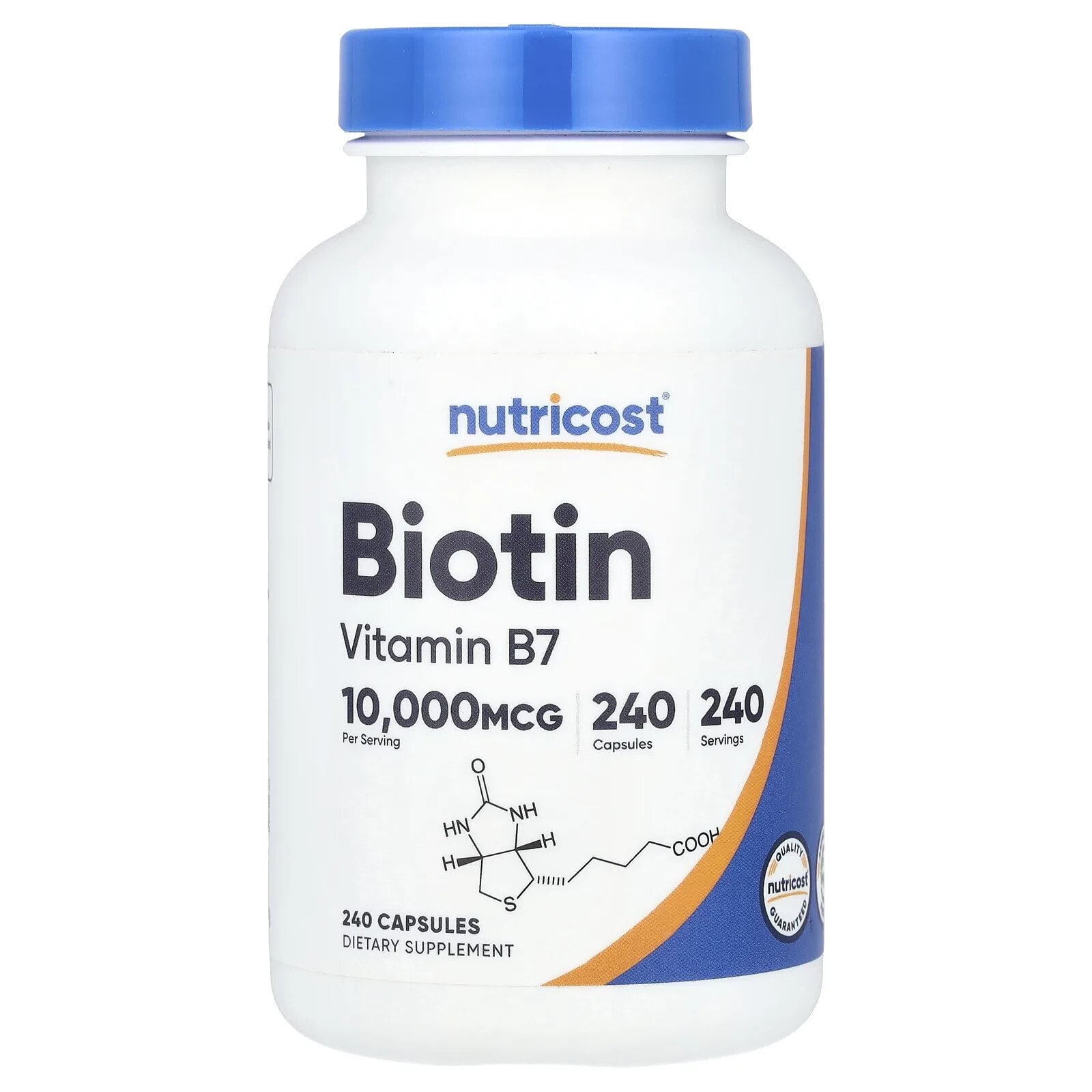 Biotin, 10,000 mcg, 240 Capsules