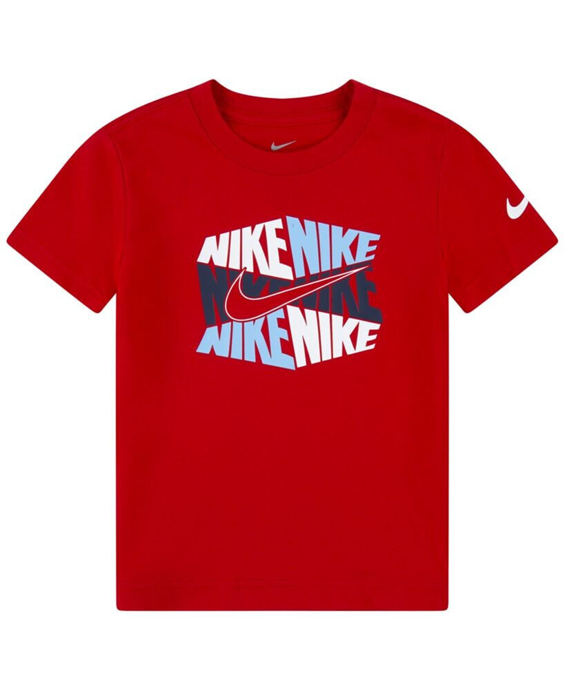 Nike little Boys Hexagon Block Short Sleeves T-shirt