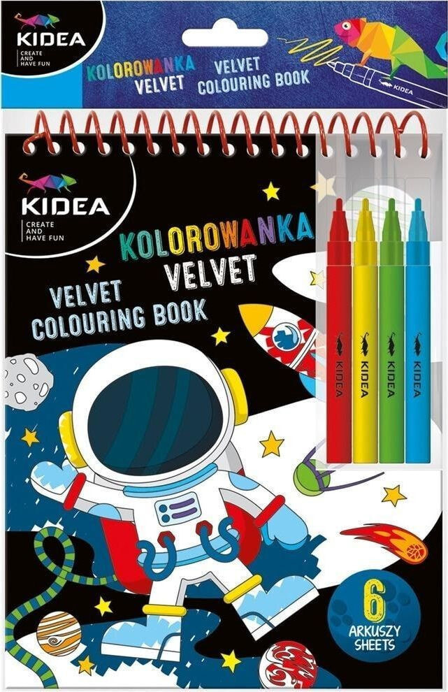Раскраска для рисования Derform Kolorowanka Velvet C Kosmos KIDEA