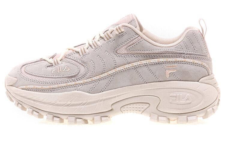 FILA Fashion Sneakers Chunky Sneakers Unisex Low-Top Gray Pink