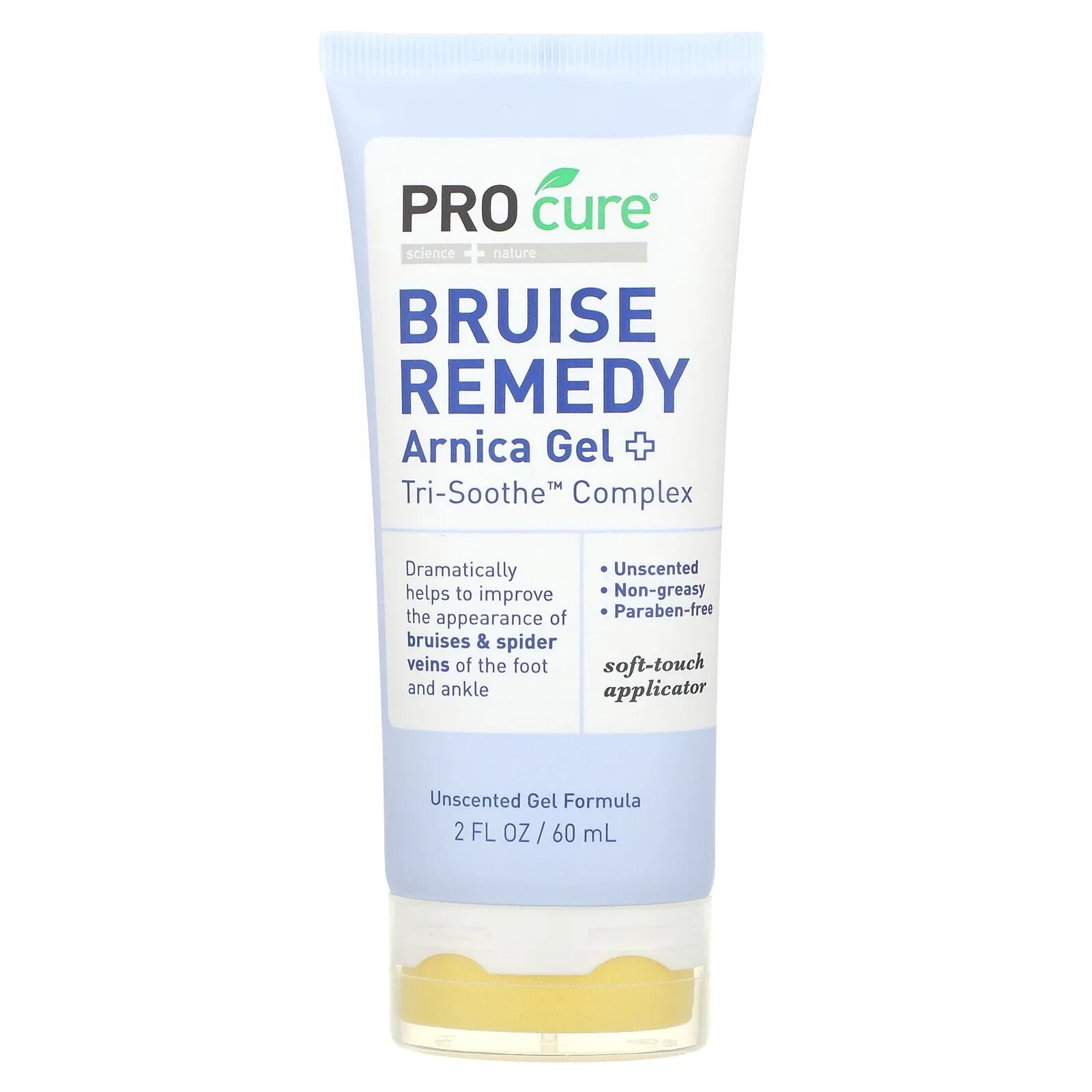 Bruise Remedy, Arnica Gel +, Tri-Soothe Complex, Unscented, 2 fl oz (60 ml)