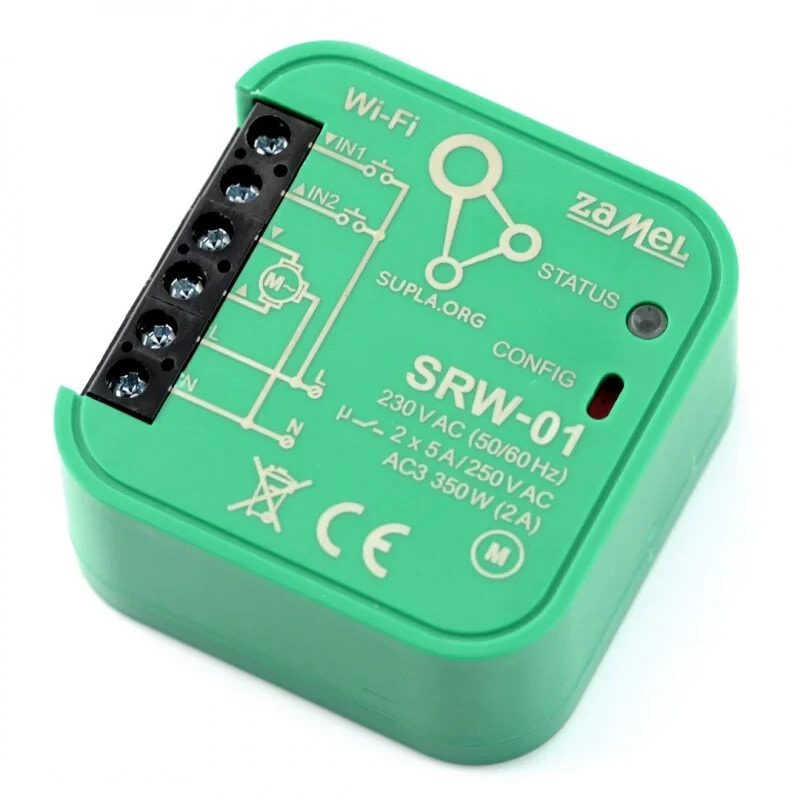 Zamel Supla SRW-01 - 230V WiFi roller shutter controller - Android / iOS application
