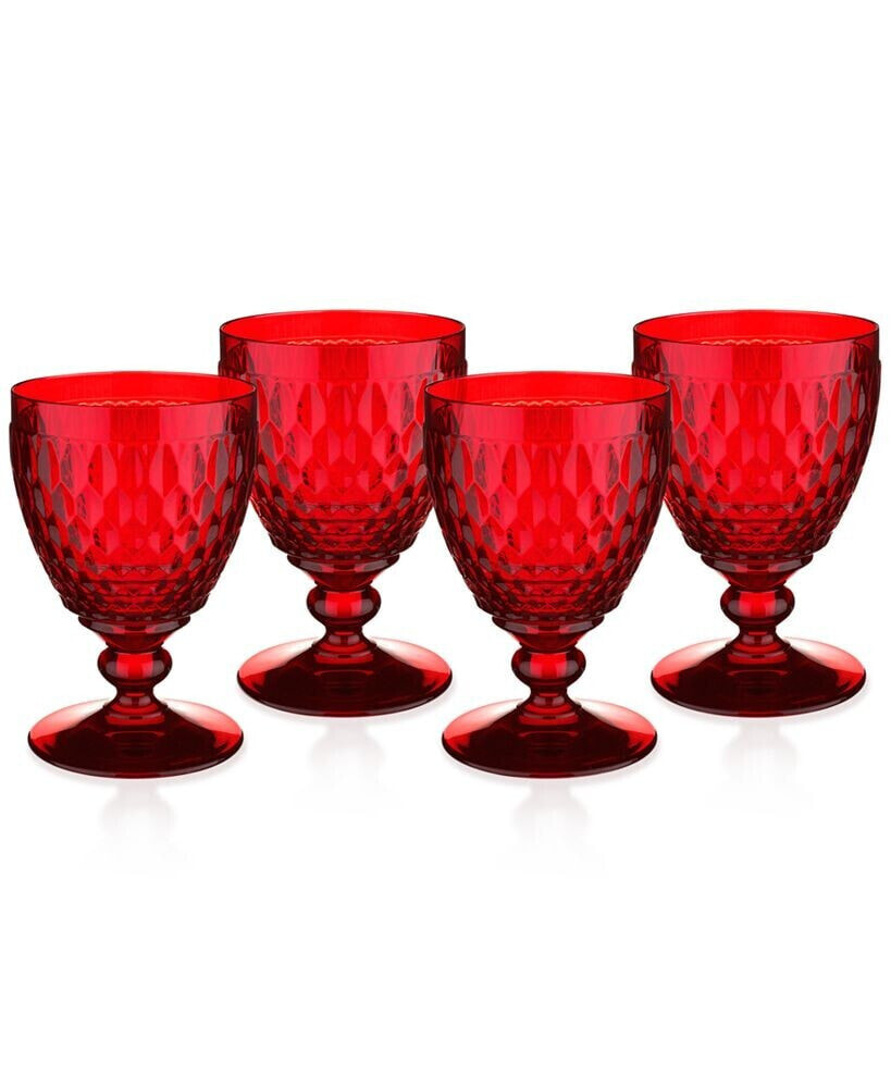 Villeroy & Boch 14 oz Boston Crystal Goblet, Set of 4