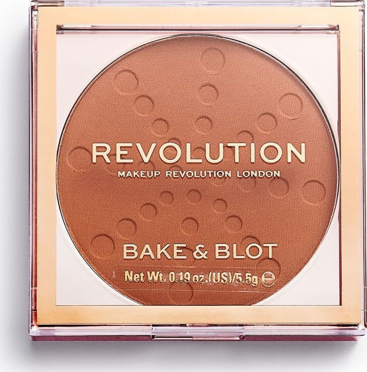 Makeup Revolution Bake & Blot Powder No.Blot Orange Матирующая пудра для придания коже бархатистой гладкости 5,5 г