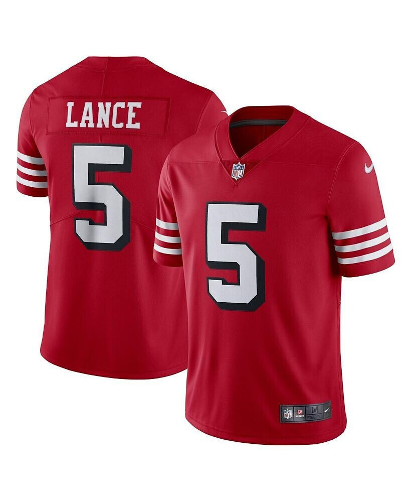 Nike men's Trey Lance Scarlet San Francisco 49Ers Alternate Vapor Limited Jersey