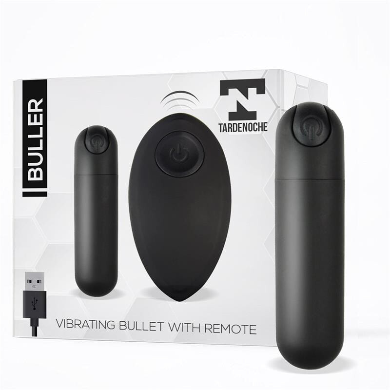 Виброяйцо или вибропуля TARDENOCHE Buller Vibrating Bullet Remote Control USB Silicone Black