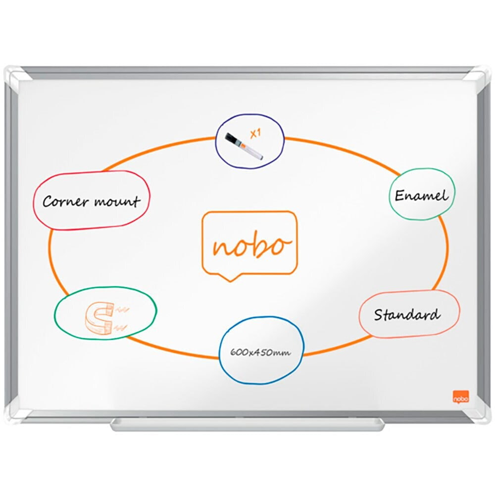 NOBO Premium Plus Vitrified Steel 600X450 mm Board