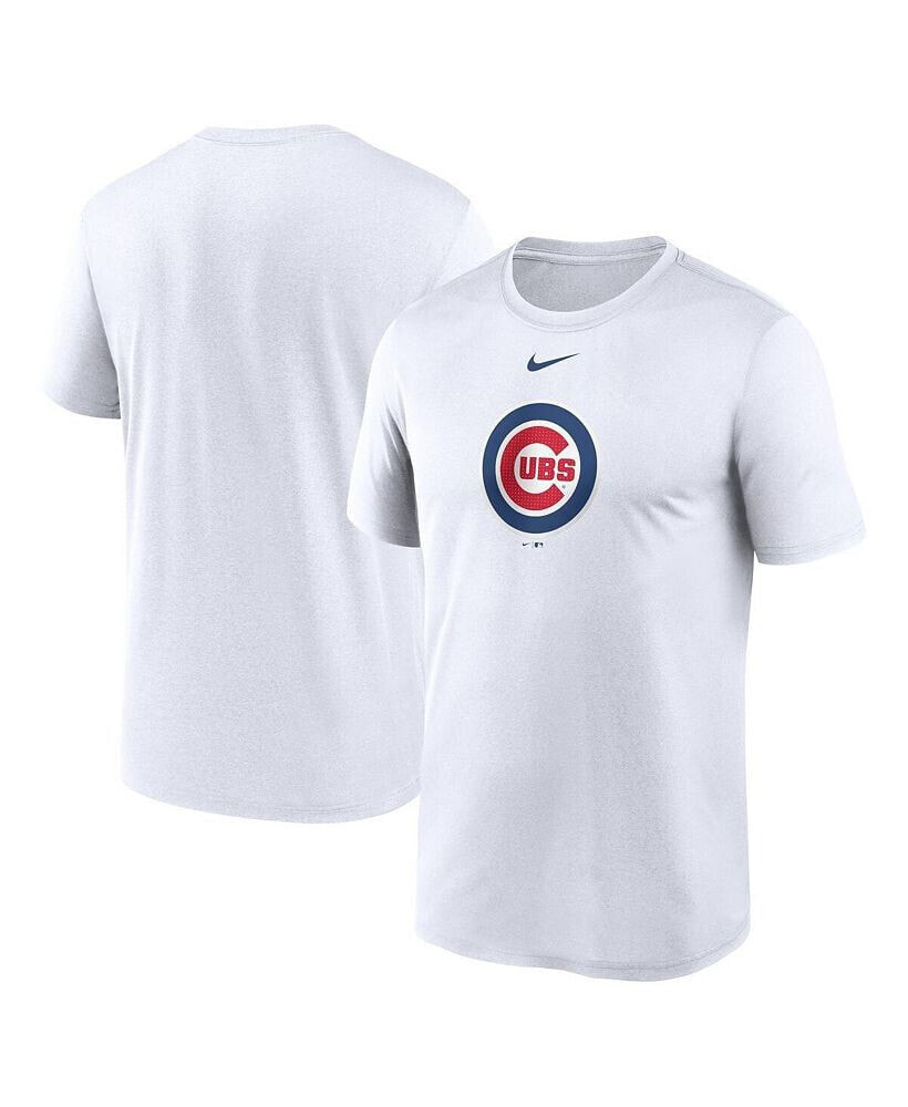 Nike men's White Chicago Cubs Legend Fuse Large Logo Performance T-shirt