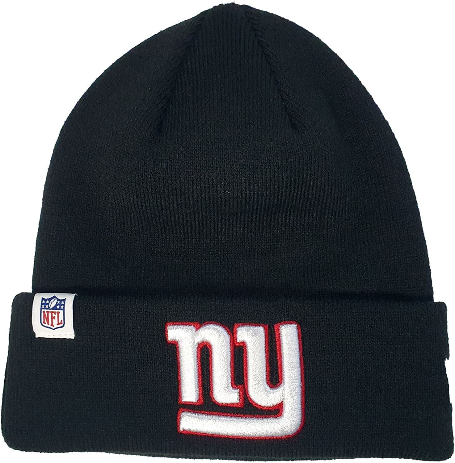 Мужская шапка черная трикотажная New Era NFL Beanie American Football Hat Winter Patriots Seahawks Raiders Chiefs 49ers Black