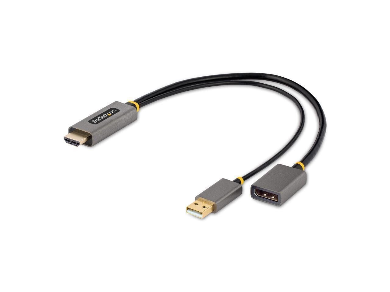 StarTech.com 1ft (30cm) HDMI to DisplayPort Adapter, 4K 60Hz HDR HDMI Source to