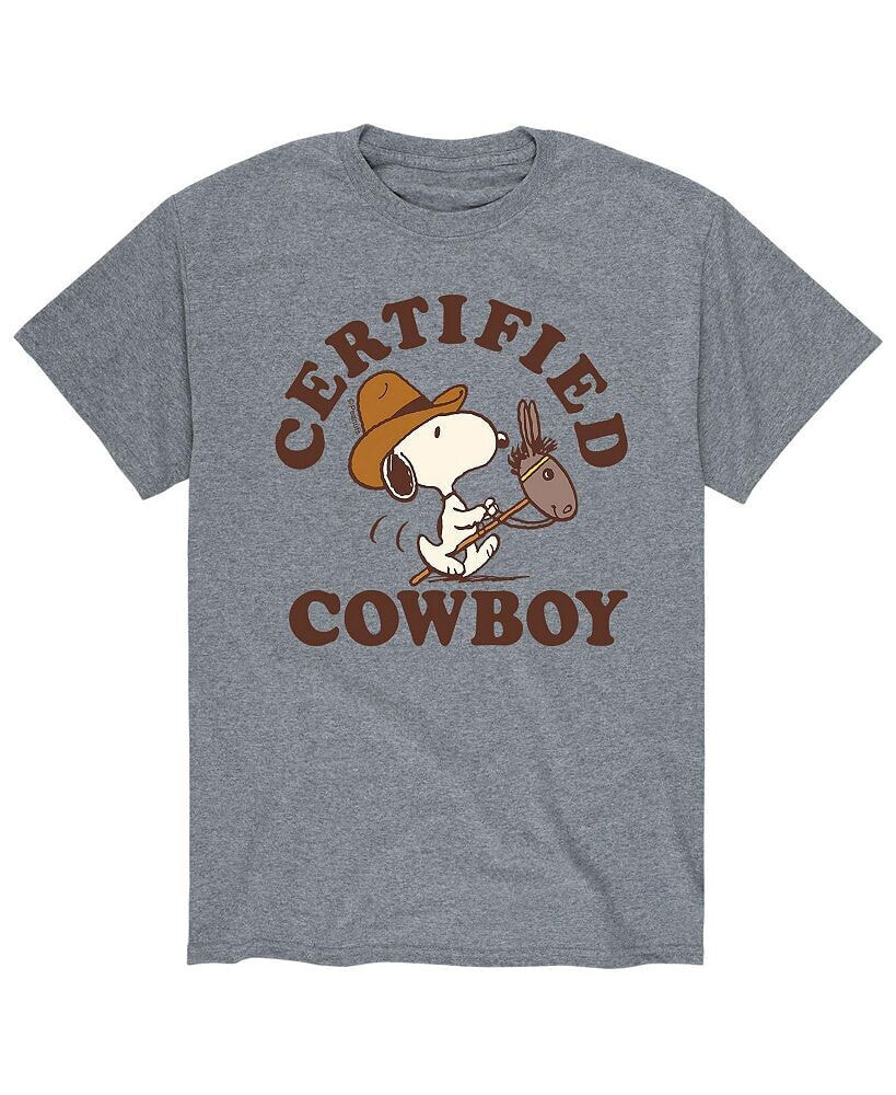 AIRWAVES men's Peanuts Certified Cowboy T-Shirt