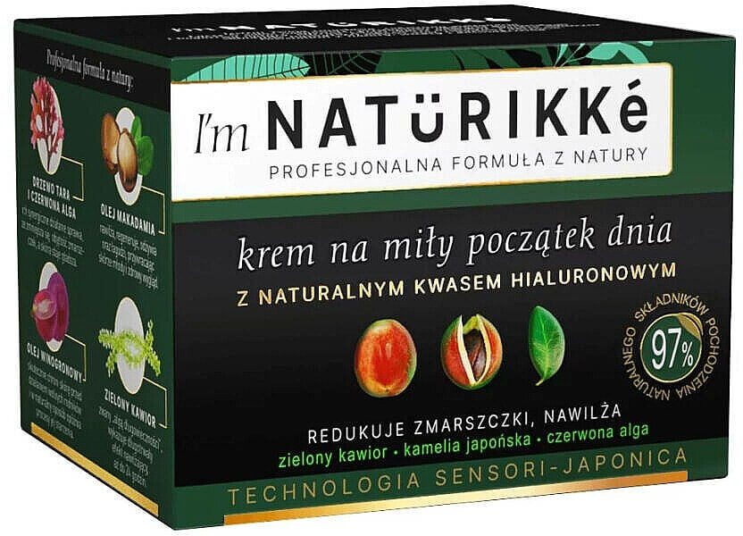 Feuchtigkeitsspendende Anti-Falten Tagescreme mit natürlicher Hyaluronsäure - I`m Naturikke Day Face Cream With Natural Hyaluronic Acid