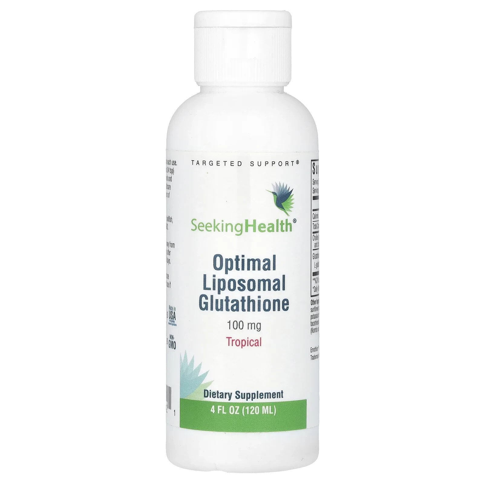 Optimal Liposomal Glutathione, Tropical, 100 mg, 4 fl oz (120 ml)