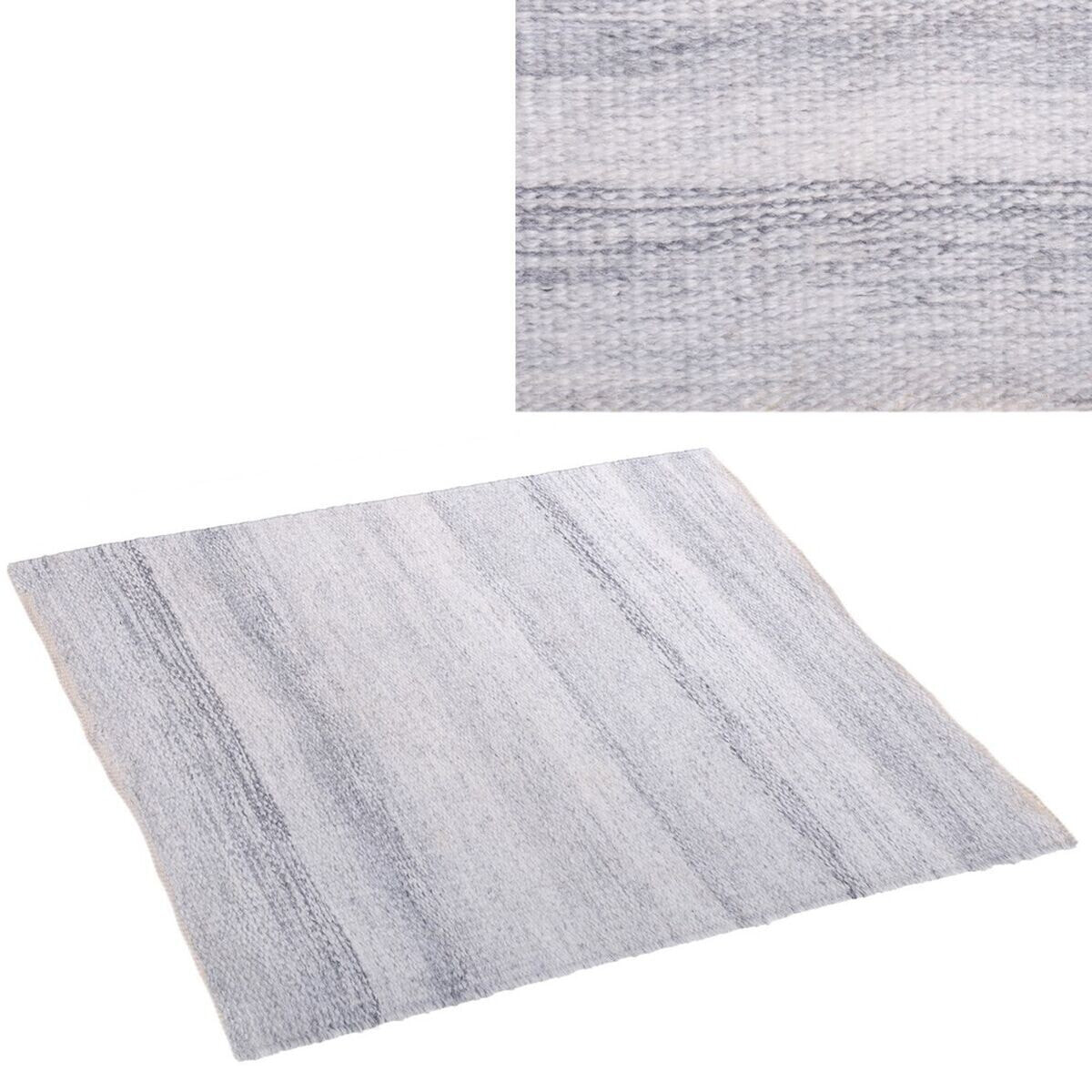 Carpet Goa White/Grey PET 180 x 270 x 1 cm