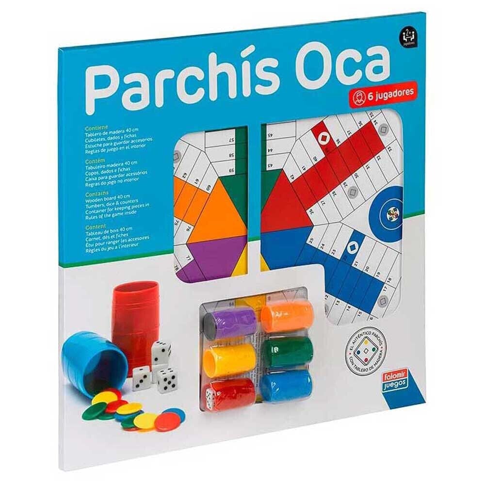 FALOMIR Parchis 6 Players With Oca 40 cm Accessories Board Game