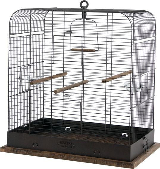 Zolux Retro Madel cage for birds, black color