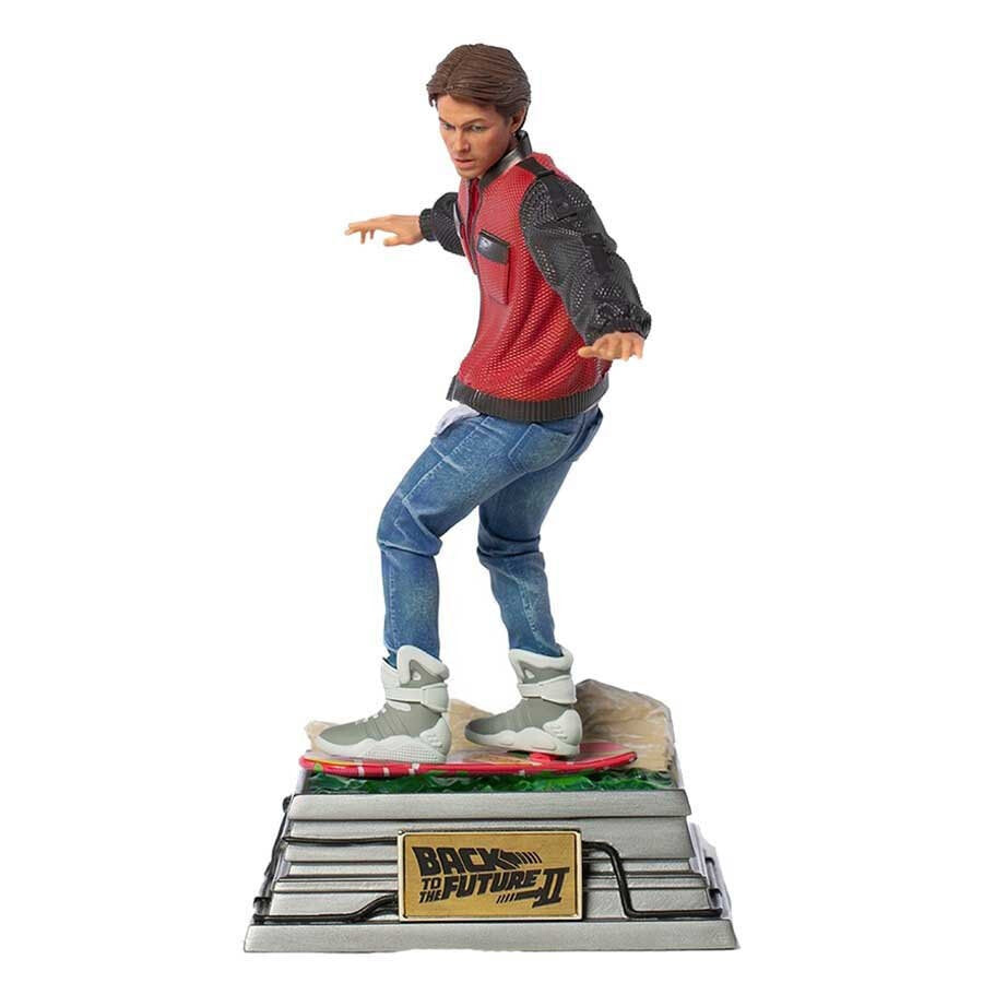 IRON STUDIOS Back To The Future II Marty Mcfly On Hoverboard Art Scale Figure