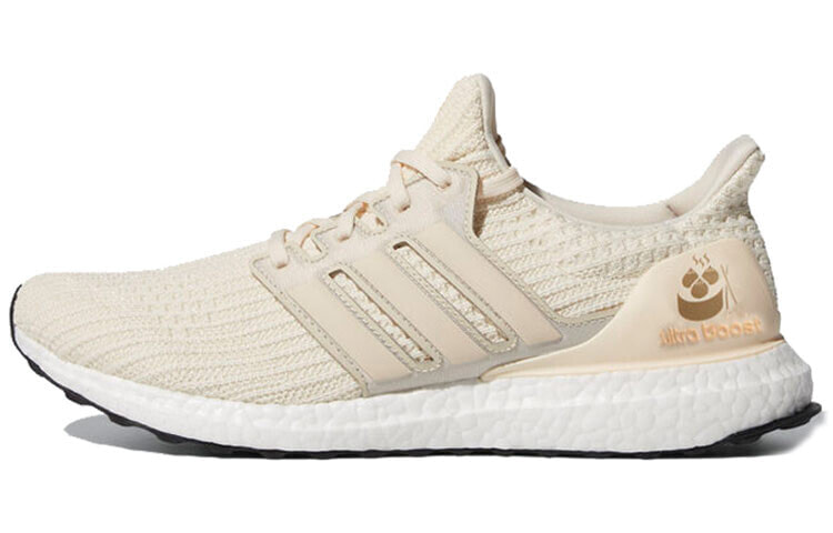 adidas Ultraboost 4.0 White Khaki 织物 运动 低帮 跑步鞋 男女同款 白棕 广州限定 / Кроссовки Adidas Ultraboost 4.0 FW3721