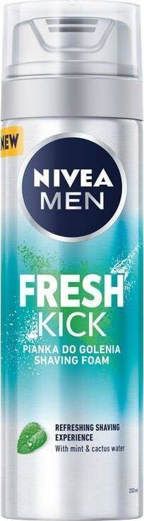 Nivea Men Fresh Kick Shaving Foam Освежающая пена для бритья  200 мл