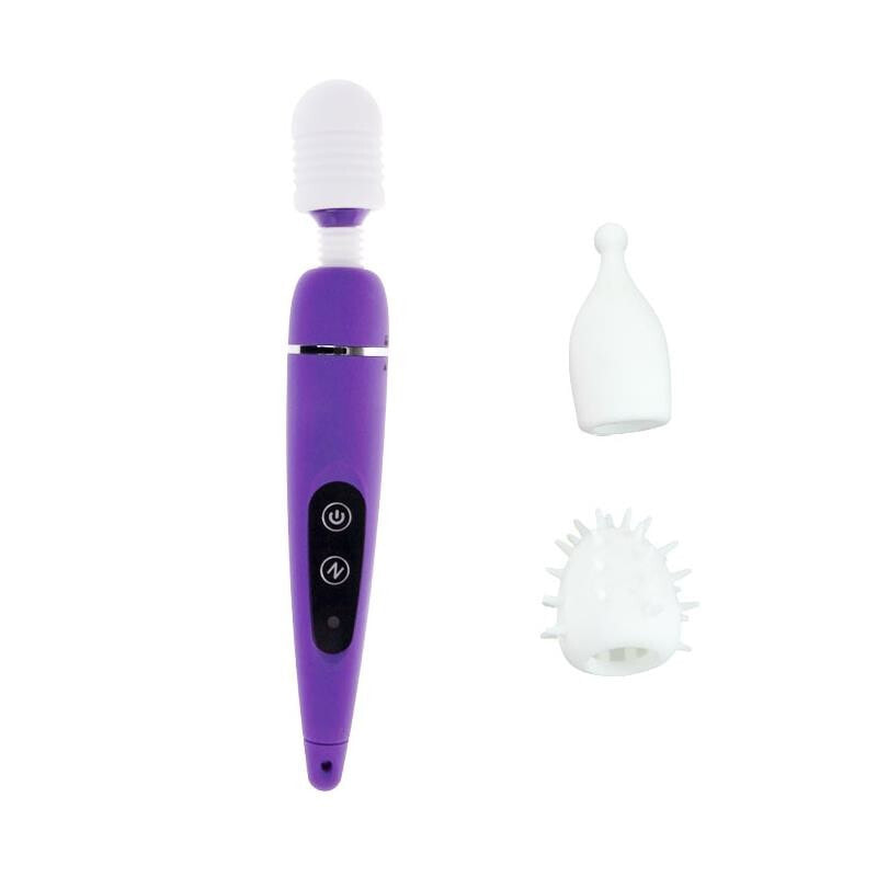 Набор для БДСМ BAILE Massager and Heads Pack King Touch Purple