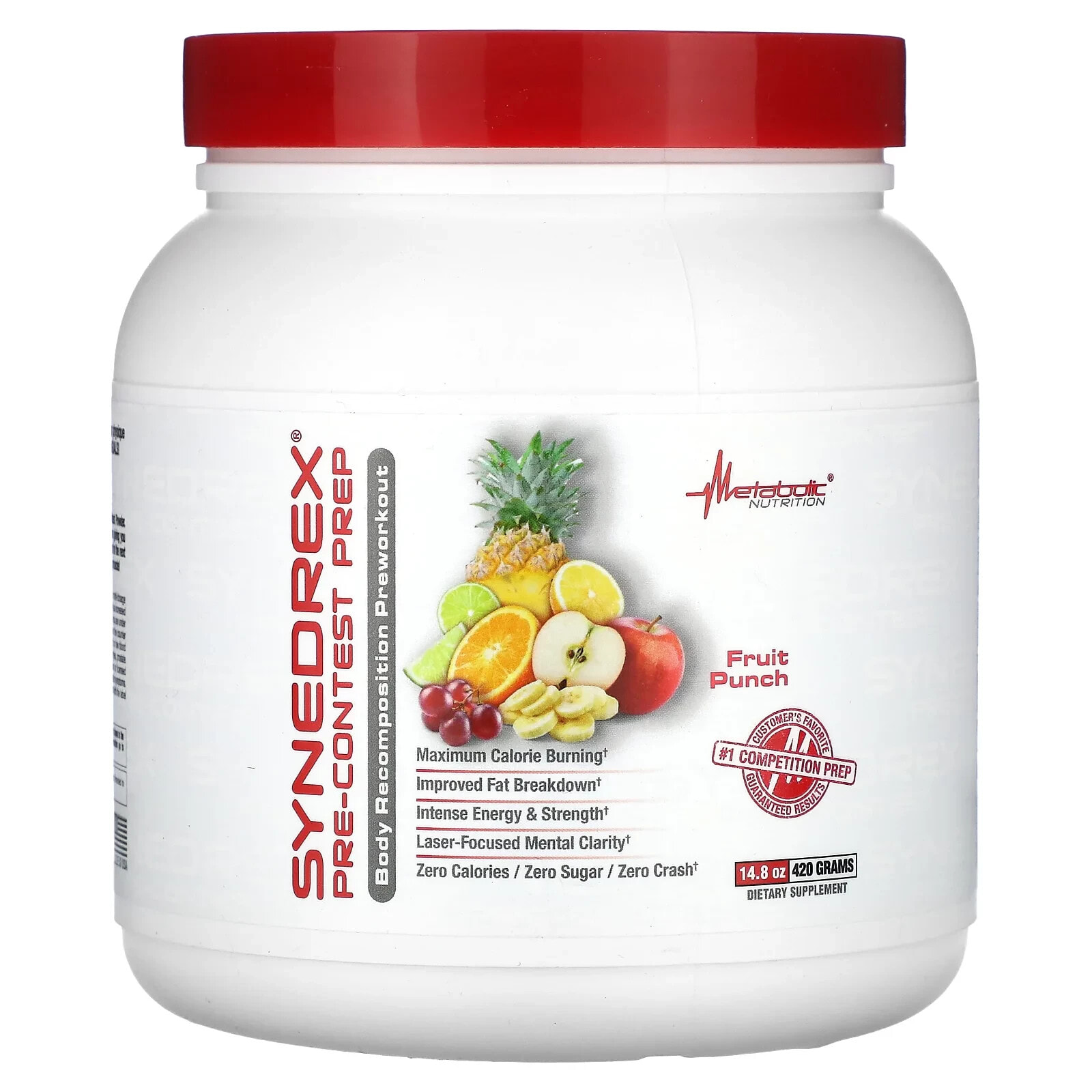Synedrex, Pre-Contest Prep, Fruit Punch, 14.8 oz (420 g)