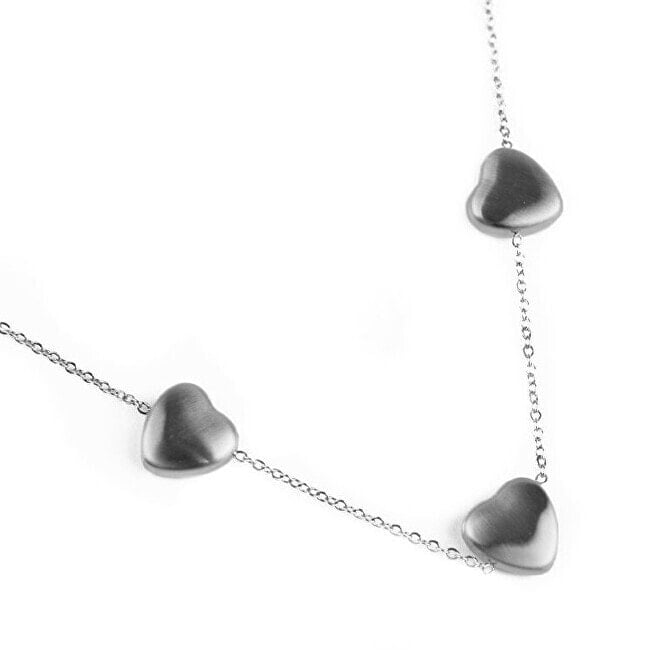 Romantic Silver Sparkle Steel Necklace