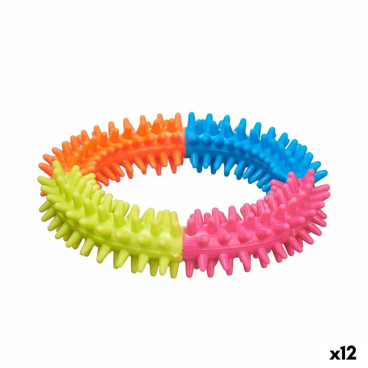 Игрушка для собак Стяжной обруч Силикон 12,5 x 2,5 x 12,5 cm (12 штук)