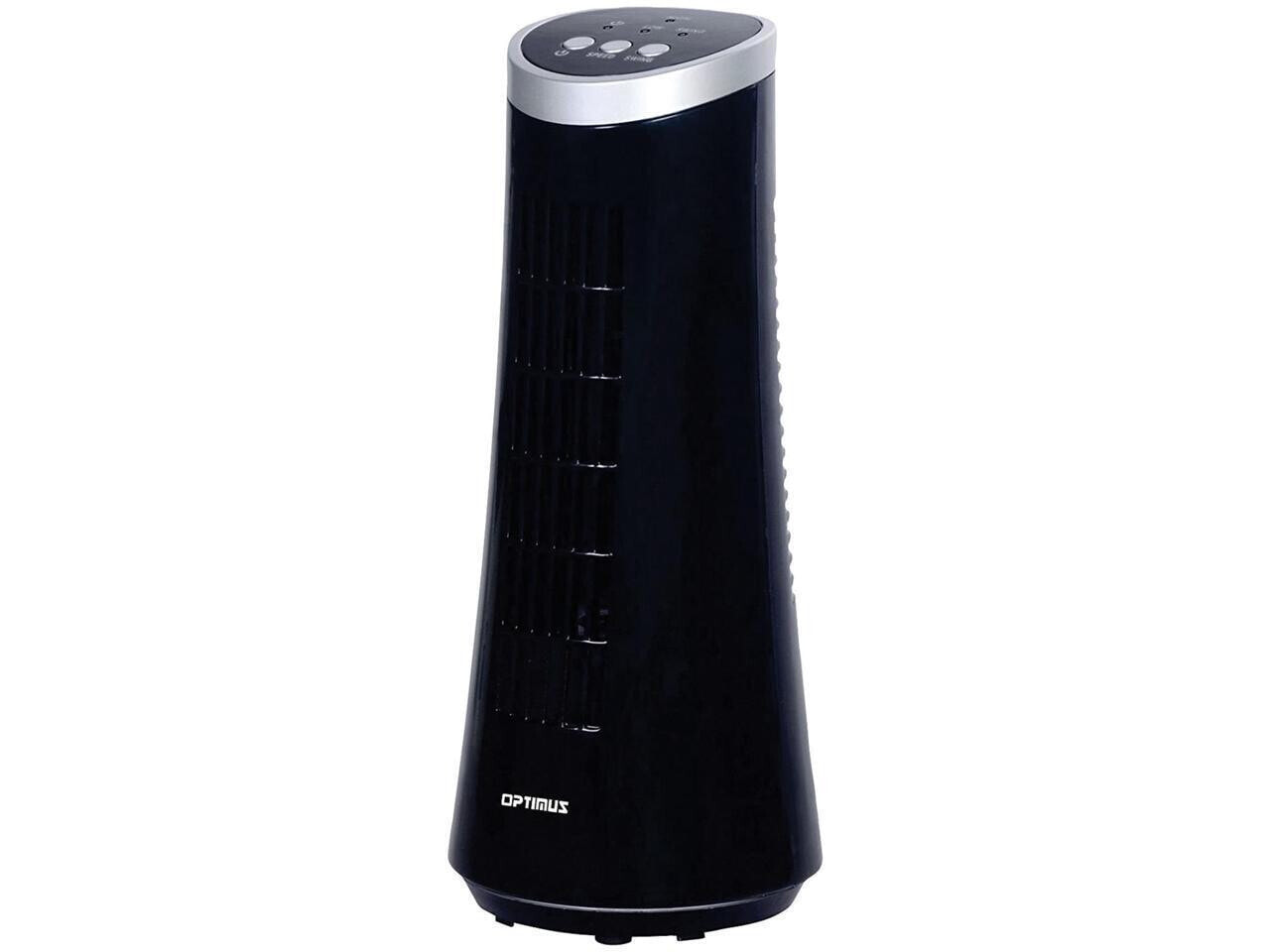 Optimus F-7345BK 12 Desktop Ultraslim Oscillating Tower Fan (Black)