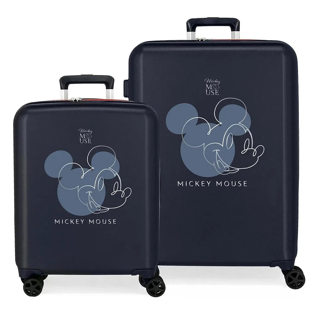 DISNEY Mickey Outline 55-70 cm 104L trolley 2 units