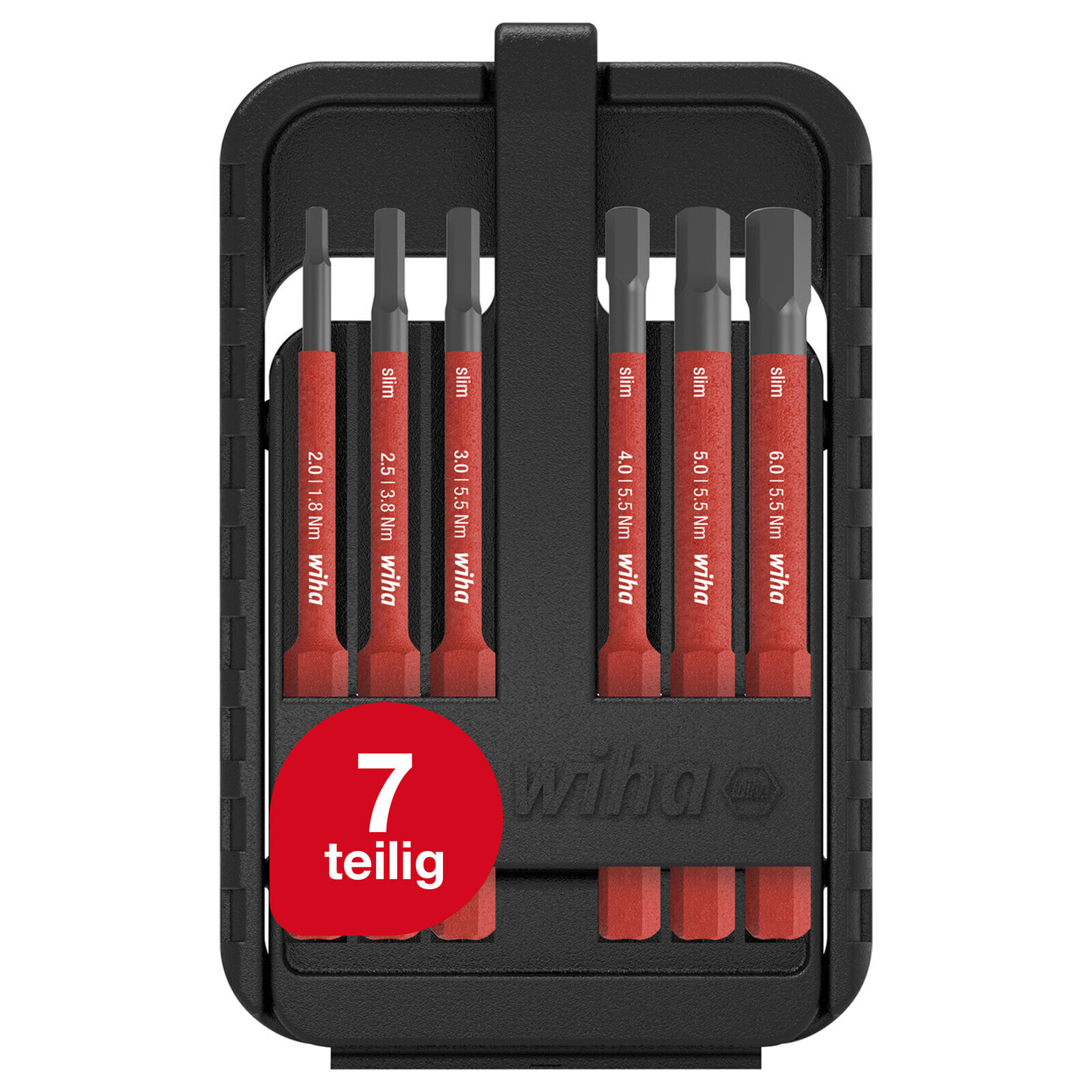 Wiha Bit Set slimBit electric Sechskant 6-tlg. (43156)