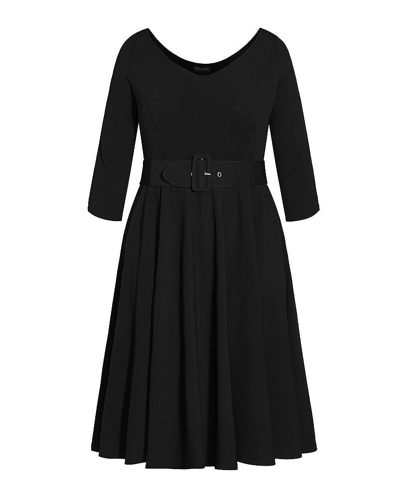 CITY CHIC plus Size Super Sweet Elbow Sleeve Dress