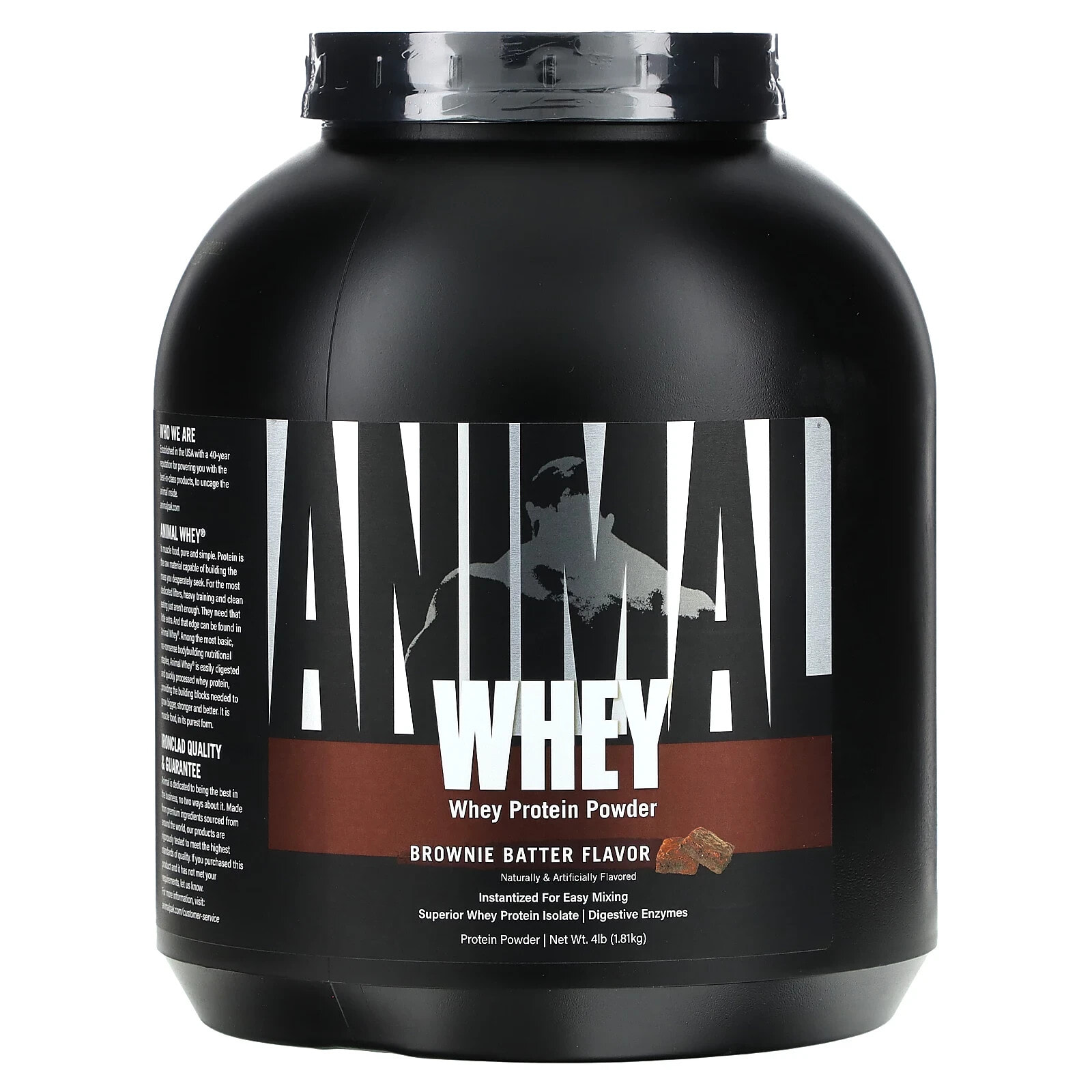Whey Protein Powder, Brownie Batter, 4 lb (1.81 kg)