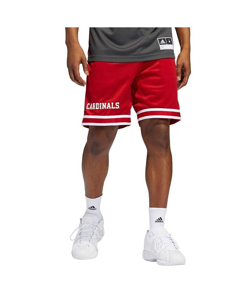 Men's Red Louisville Cardinals Reverse Retro Basketball Shorts