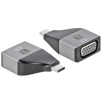 Techly IADAP USBC-VGAC USB графический адаптер 1920 x 1200 пикселей Черный, Серебристый