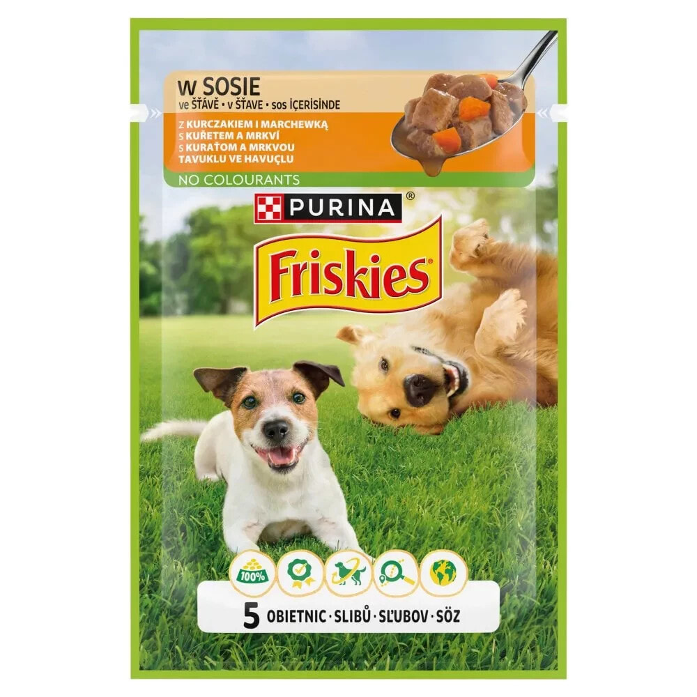 PURINA NESTLE Friskies chicken with carrotsauce wet dog food 85g