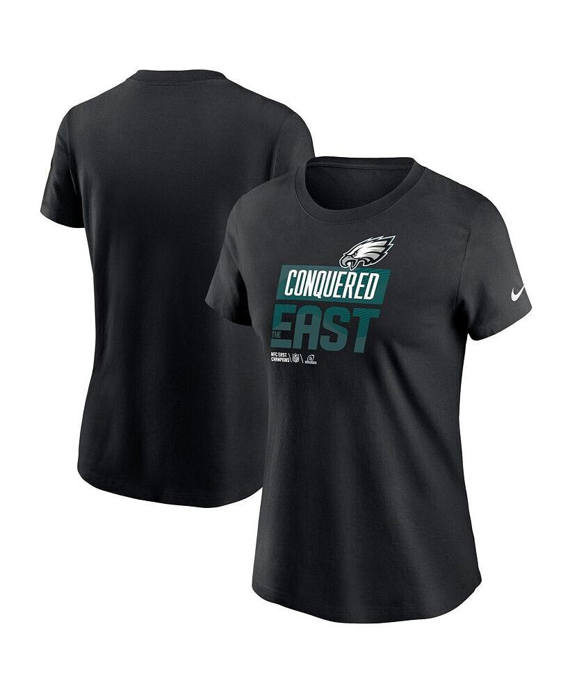 Nike women's Black Philadelphia Eagles 2022 NFC East Division Champions Locker Room Trophy Collection T-shirt