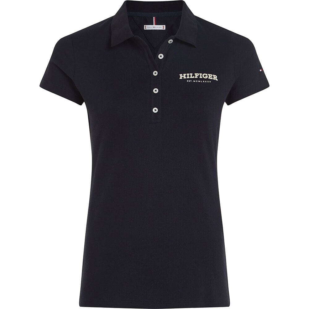 TOMMY HILFIGER Monotype Flock Short Sleeve Polo