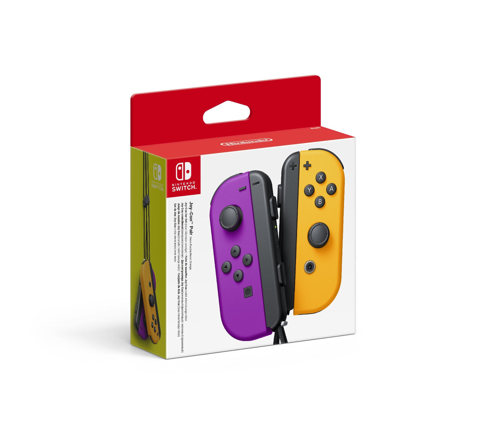 Nintendo Joy-Con Геймпад Nintendo Switch Аналоговый/цифровой Bluetooth  Черный, Оранжевый, Пурпурный 10002888 цвет black, orange, purple — купить  недорого с доставкой, 1712664