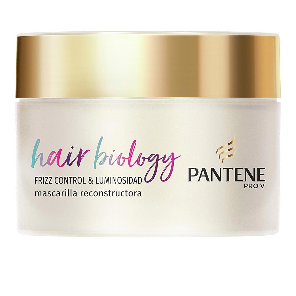 Pantene Hair Biology Frizz Control & Luminosidad Mask Маска для контроля и разглаживания вьющихся и непослушных волос 160 мл