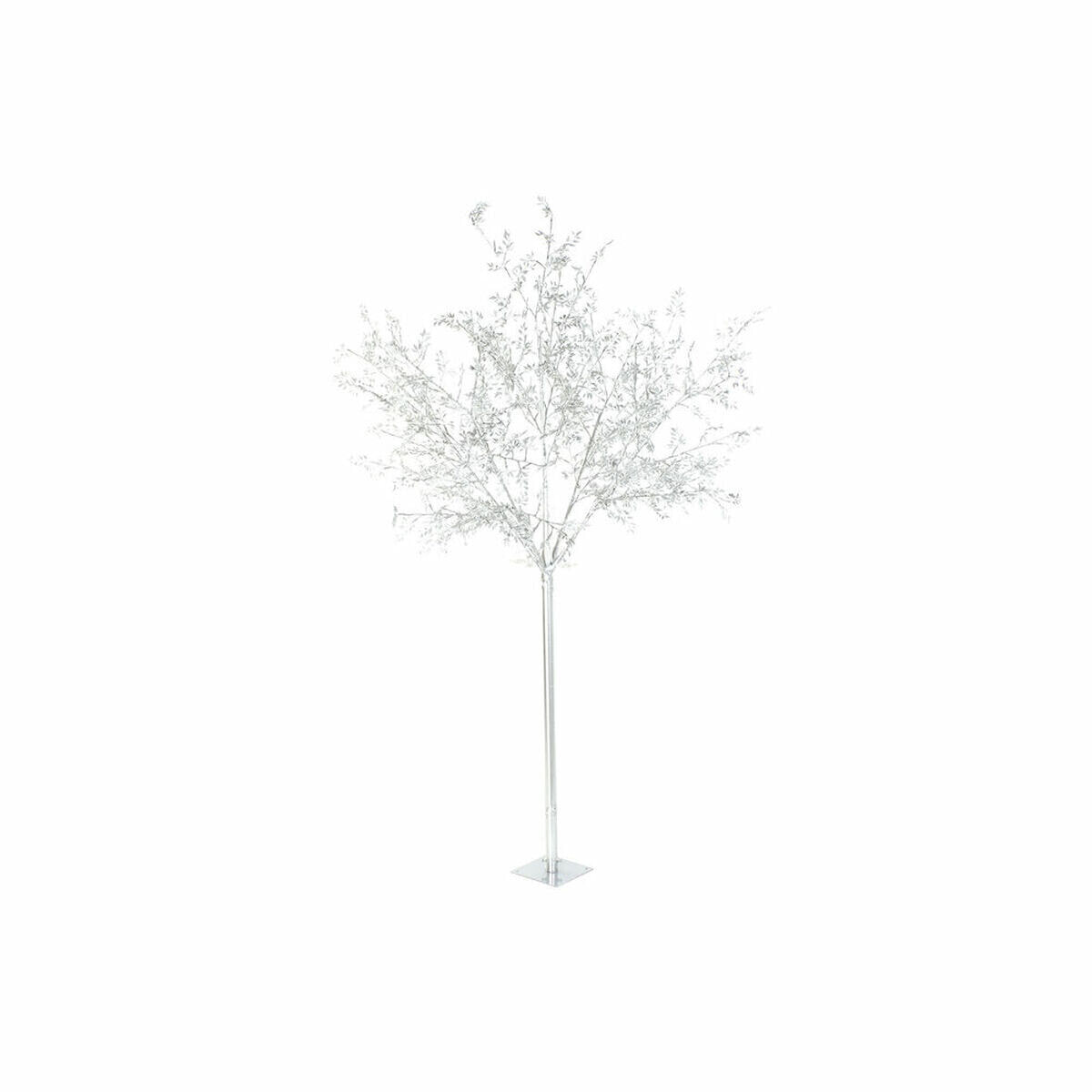 Christmas Tree DKD Home Decor White Silver Metal Plastic 120 x 120 x 220 cm