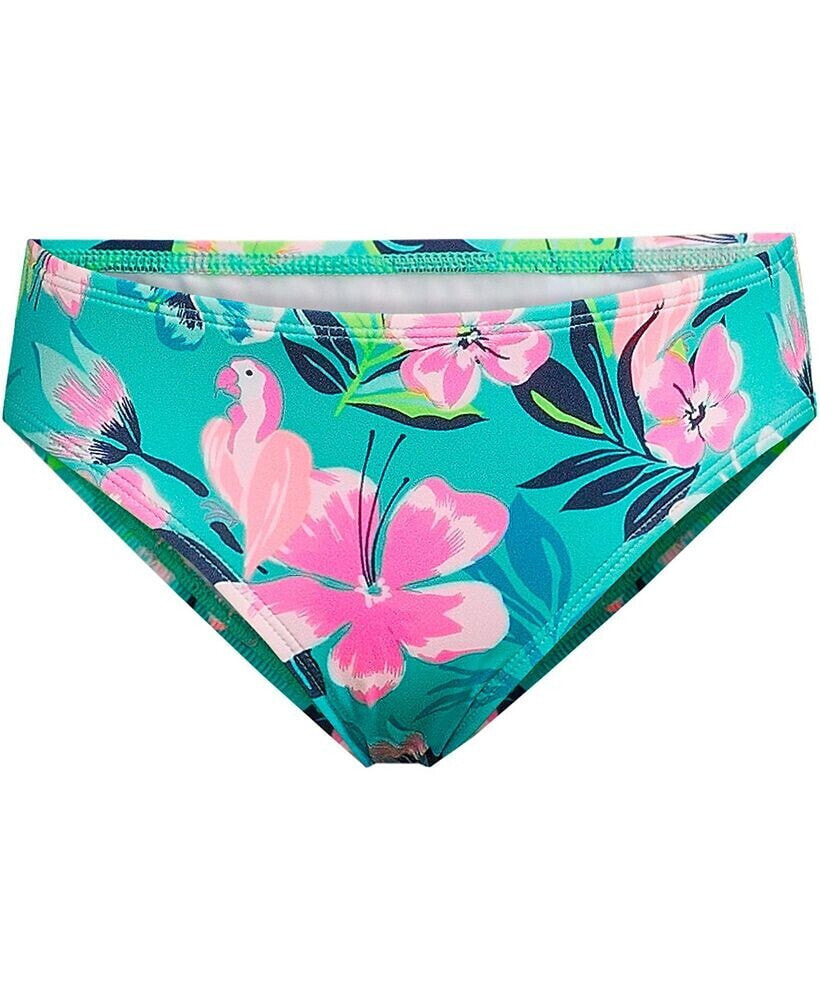 Big Girls Plus Swim Bikini Bottoms Lands End Jewel green