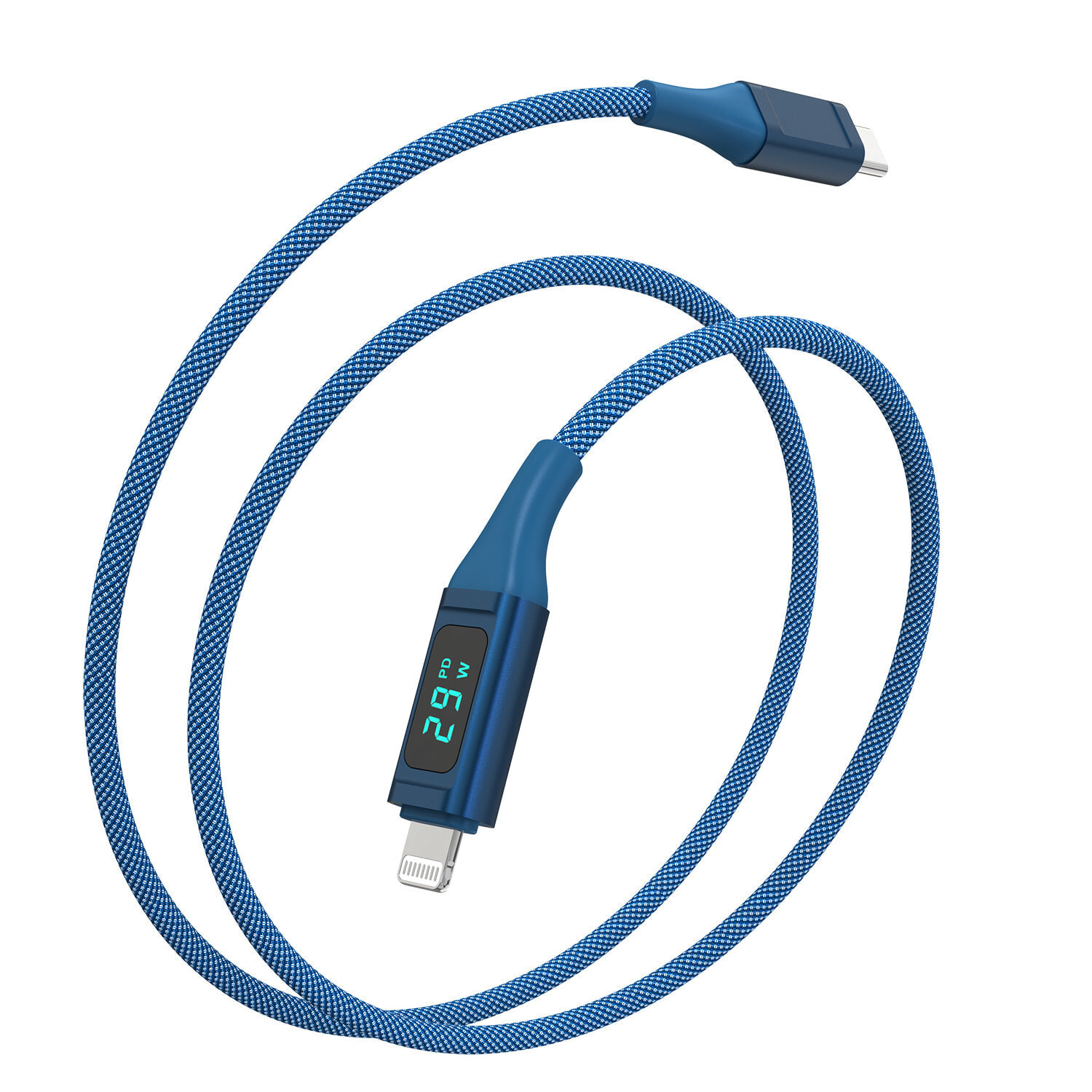 4smarts 458165 - 1.5 m - USB C - USB C/Lightning - 480 Mbit/s - Blue