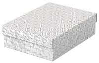 Esselte Leitz 628284 - Storage box - White - Rectangular - Cardboard - Pattern - Indoor