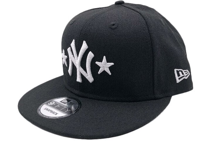 New Era MLB NY刺绣Logo平檐帽棒球帽 黑色 / Аксессуары New Era MLB NYLogo - Шапка