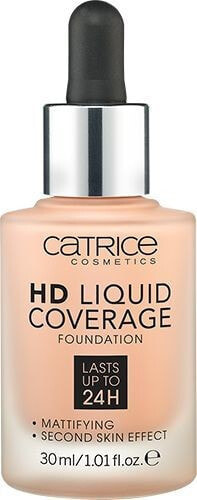 Catrice HD Liquid Coverage Foundation Ультралегкая и стойкая тональная основа с высокой кроющей способностью 30 мл